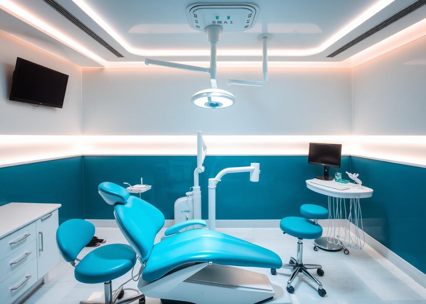 Sala de atendimento odontológico equipada da OdontoPaz CG